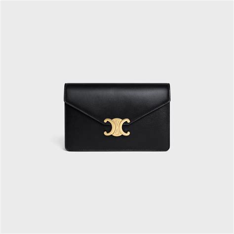 celine pochette triomphe|Celine triomphe wallet.